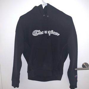 Black Champion Cow Hoodie